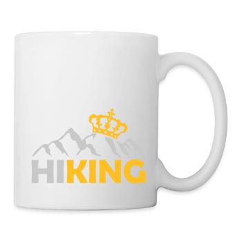 Hiking Krone Berge King - Mug - white - Right