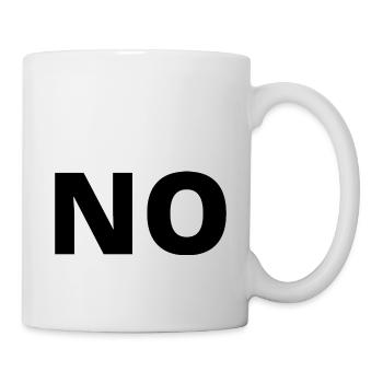 non - Mug blanc - blanc - Droite