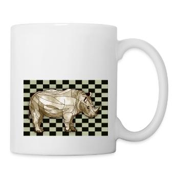 Nashorn - Tasse - Weiß - Rechts
