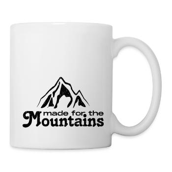Fait pour les montagnes. Conception de randonnée pédestre - Mug blanc - blanc - Droite