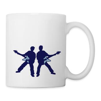 Amis guitaristes de band party - Mug blanc - blanc - Droite