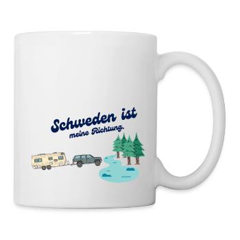Richtung Schweden - Tasse - Weiß - Rechts