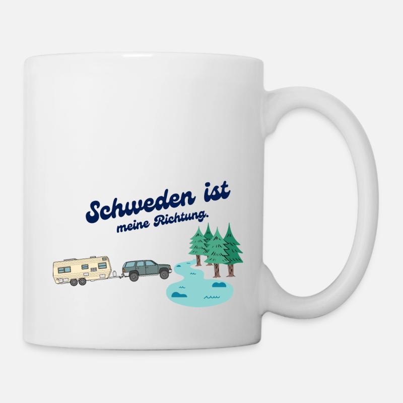 Richtung Schweden - Tasse - Weiß