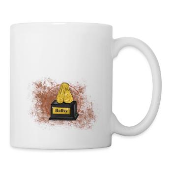 Drawing (in german Zeichnung) Ballsy - Mug - white - Right