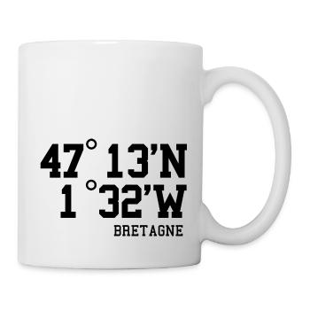 Bretagne Frankreich Urlaub Bretonen Idee - Tasse - Weiß - Rechts