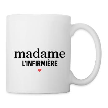 Madame l'infirmière remixé - Cadeau infirmière - Mug blanc - blanc - Droite
