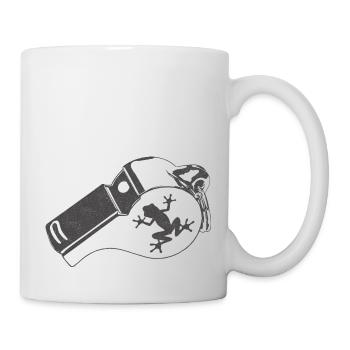 Trillerpfeife - Tasse - Weiß - Rechts
