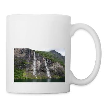 Seven Sisters Waterfall Norway Geiranger - Tasse - Weiß - Rechts