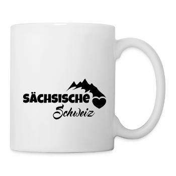 Sächsische Schweiz Urlaub Gebirge - Tasse - Weiß - Rechts