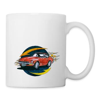 Red Car - Tasse - Weiß - Rechts