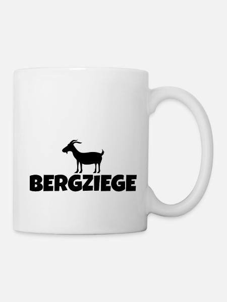 Bergziege Lustig Wandern Erzgebirge - Tasse - Weiß