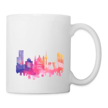 Madrid Espagne City Skyline Splash Vacances colorées - Mug blanc - blanc - Droite