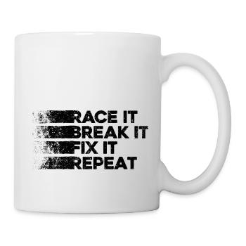 Kfz-Mechatroniker Autowerkstatt Werkstatt Auto - Tasse - Weiß - Rechts