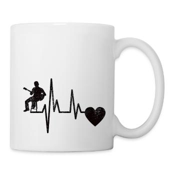 Gitarrist Musik Musiker Gitarristin Band Gitarre - Tasse - Weiß - Rechts