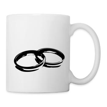 Golden Wedding Wedding Marriage Engagement Bride 3 - Mug - white - Right