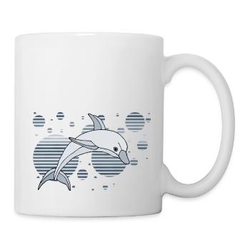 Delfin - Tasse - Weiß - Rechts