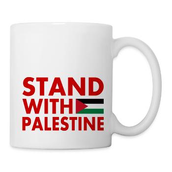 Stand with palestine - Mug - white - Right