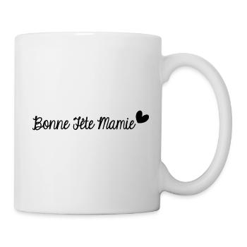 BONNE FÊTE MAMIE. SUPER MAMIE. MAMIE. FÊTE - Mug blanc - blanc - Droite