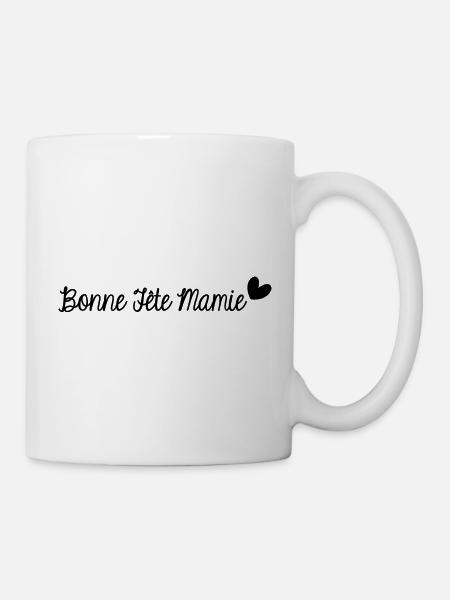 BONNE FÊTE MAMIE. SUPER MAMIE. MAMIE. FÊTE - Mug blanc - blanc