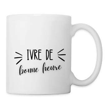 ivre de bonne heure - Mug blanc - blanc - Droite