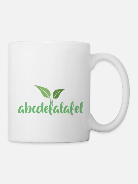 Vegan Veganer Tierschutz Vegetarier Vegetarisch - Tasse - Weiß