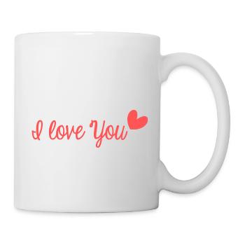 ICH LIEBE DICH. MEIN LIEBLING. ES LEBE DIE MARYS. JUNGGESELLINNENABSCHIED - Tasse - Weiß - Rechts