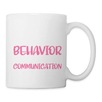 Le comportement est la communication 8 - Mug blanc - blanc - Droite