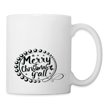Merry Christmas y ́all - Mug - white - Right
