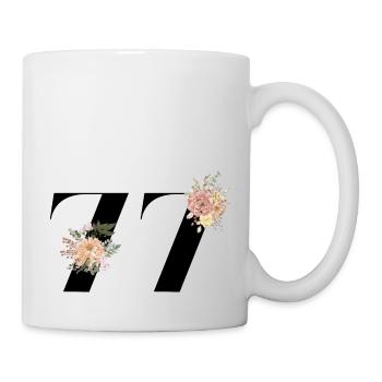 77th Anniversary Flowers (Gift of 77 years) - Mug - white - Right