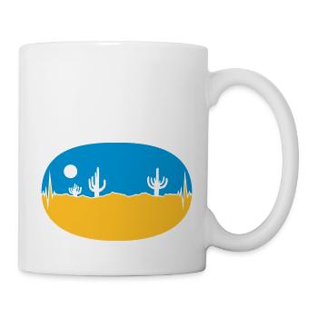 Skyline Frequency Desert Landscape - Mug - white - Right