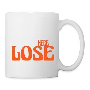 Je ne suis pas venu ici pour perdre 4 - Mug blanc - blanc - Droite