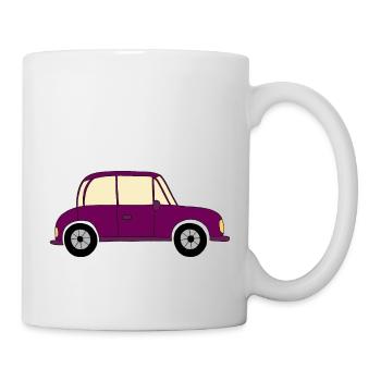 Car in purple - Mug - white - Right
