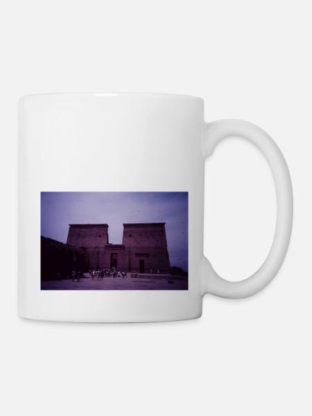 Vintage Egypt Castle - Tasse - Weiß