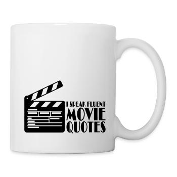 speak fluent movie quotes - Mug - white - Right
