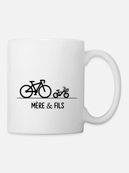 mère et fils - Mug blanc - blanc