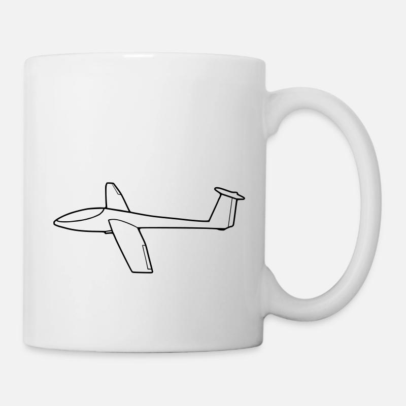 Segelflugzeug - Tasse - Weiß