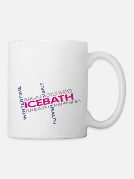 eisbader winterbader kälteresistent eisbad - Tasse - Weiß