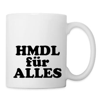 HMDL für ALLES - Tasse - Weiß - Rechts