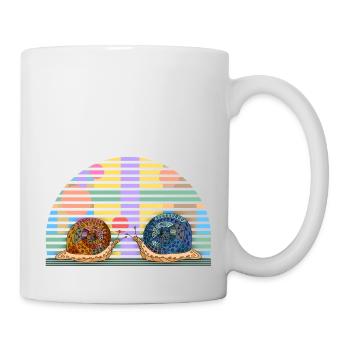 Schnecken - Tasse - Weiß - Rechts