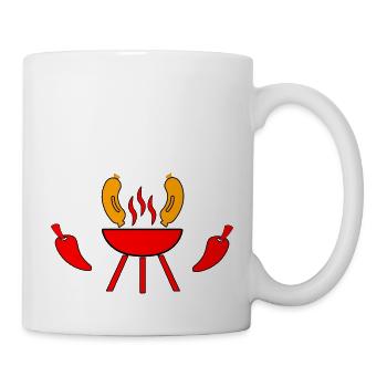 Griller - Mug blanc - blanc - Droite