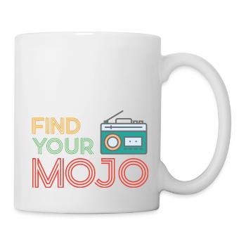 Finden Sie Ihre Mojo Colourful Violet Pink Retro Schriftart - Tasse - Weiß - Rechts