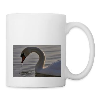 Photographie de cygne - Mug blanc - blanc - Droite