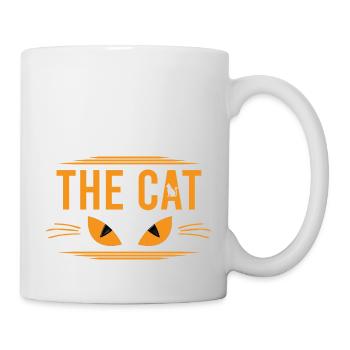 The cat yeux de chat et chat dessiné dans alphabet - Mug blanc - blanc - Droite