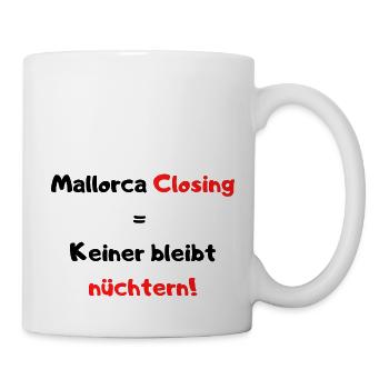 Mallorca Closing - Party Time auf Malle! - Tasse - Weiß - Rechts