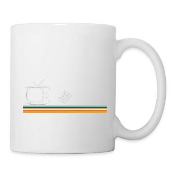 70er Jahre - Tasse - Weiß - Rechts