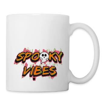 Sweet Ghosts Halloween Sayings Spooky Vibes - Mug - white - Right