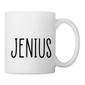Jenius lustiges Zitat - Tasse - Weiß - Rechts