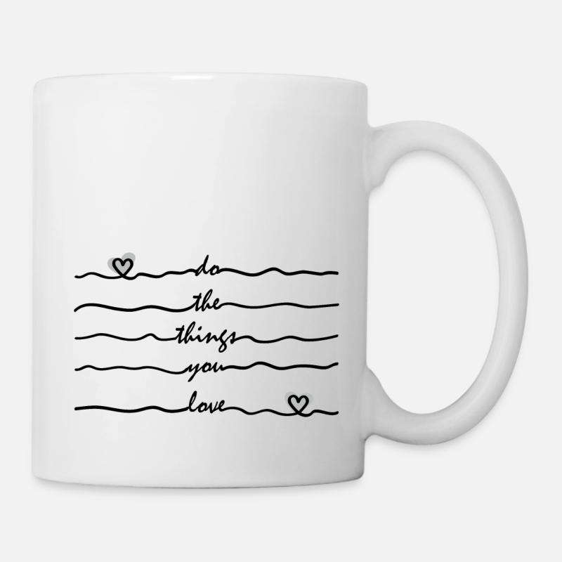 the things u love - Mug blanc - blanc