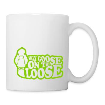 goose on the loose - Tasse - Weiß - Rechts
