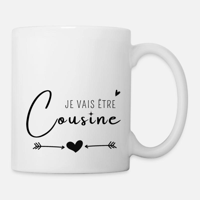 Je vais être cousine - Mug blanc - blanc